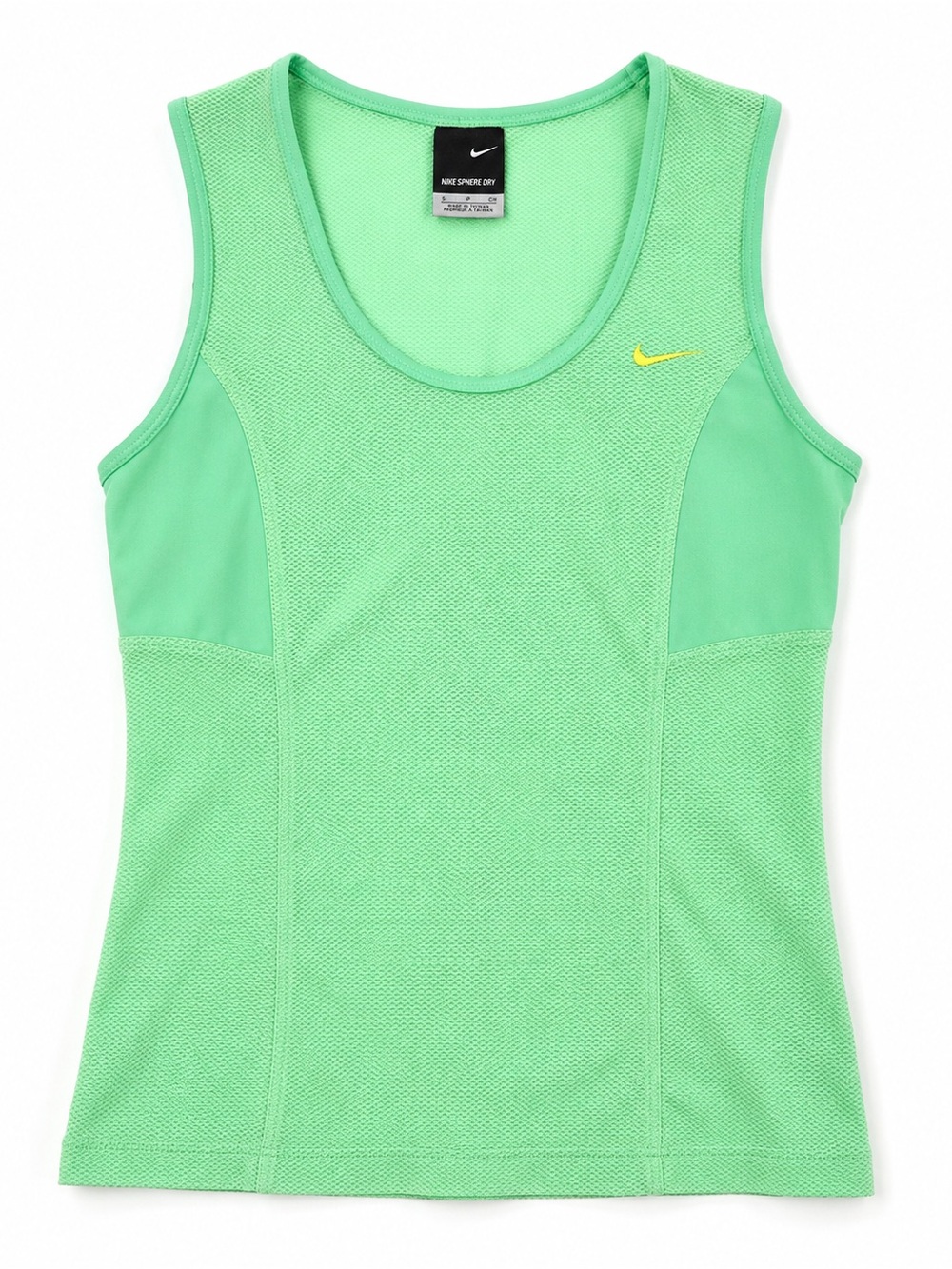 Nike Sphere Dry Tank Top S Mint Green Mesh Running Training Y2K
